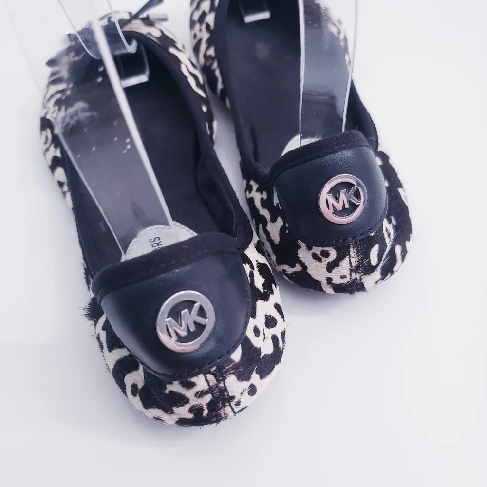 MICHAEL Michael Kors Calf Hair Animal Print Flats
